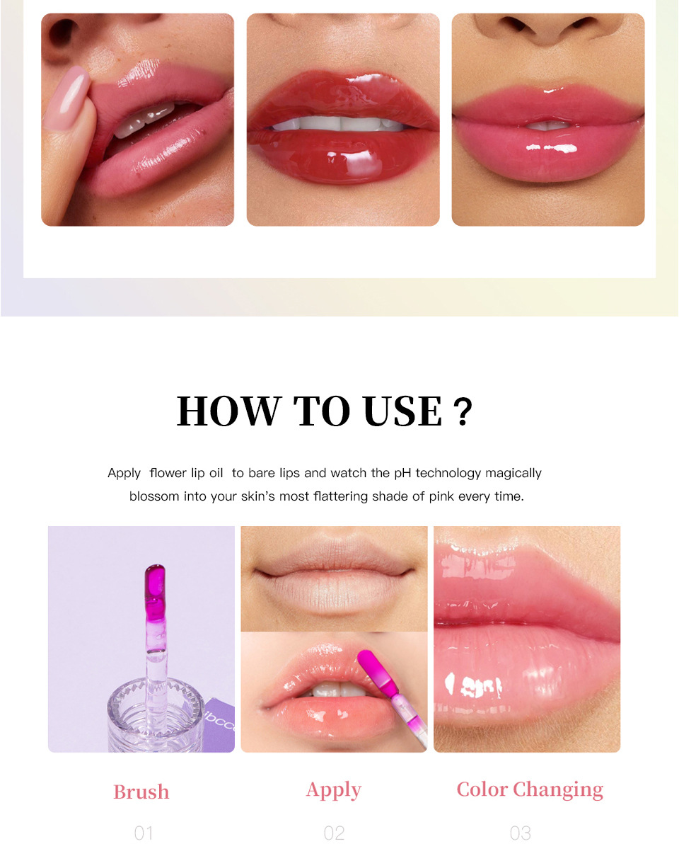 ibcccndc Flower Lip Moisturizer 5-bottle Set Transparent Dudu Lip Gloss undefined