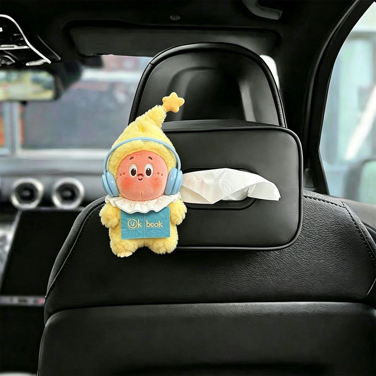 Starman seat tissue box, car tissue bag, hanging tissue bag, car interior decoration, cute gift for couples