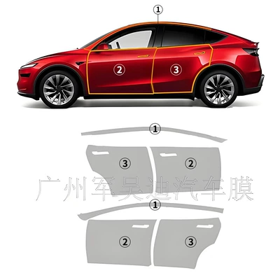 Car paint protective film, Tesla Pre-Cut Car