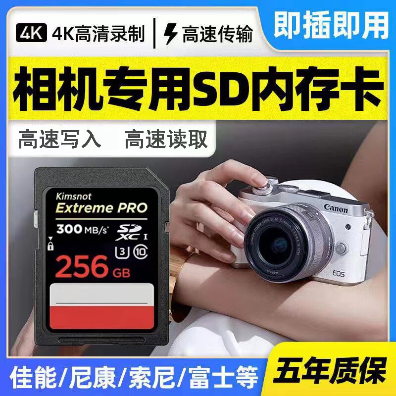 High-speed sd Card 8G 16G 32G 64G 128G 256G micro SLR camera memory card recorder sd large card