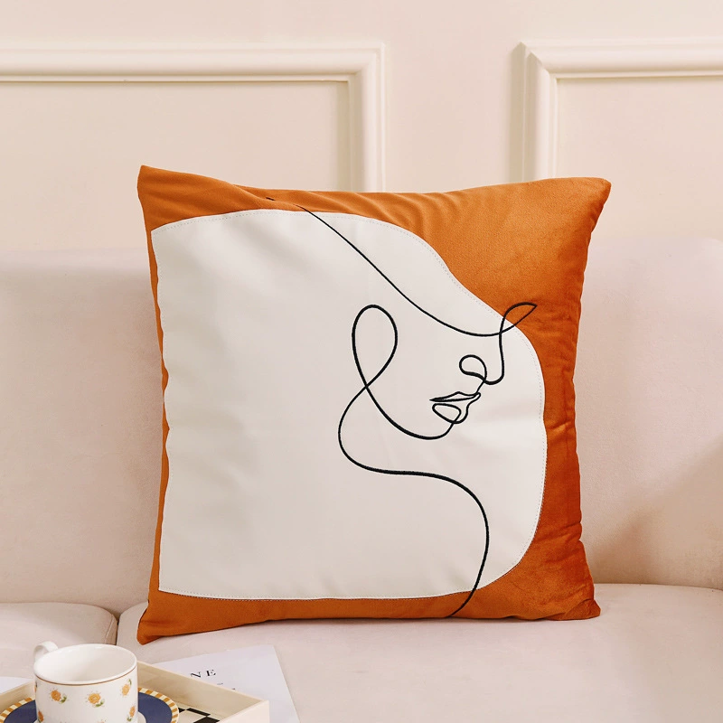 Имитированная шерсть кролика подушка, декоративная подушка для sofa, гостиная, прикроватный обратно офисный стул