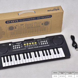 BF420 37 key electronic organ BF-430 37 key electronic organ USB power cord U disk play music socket