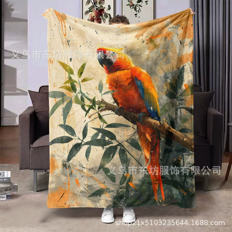 Креативный теплый маленький воробей мягкий и удобный фланелевый одеяло подходит для всех сезонов
