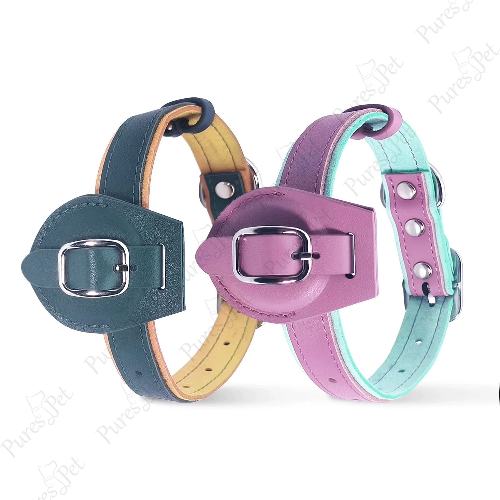 Трансграничные домашние животные милая кожа Специальный ошейник AirTag