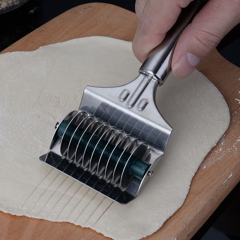 Herramientas de cocina multifuncionales de acero inoxidable cortador manual de fideos domésticos herramientas mágicas de corte de rodillos
