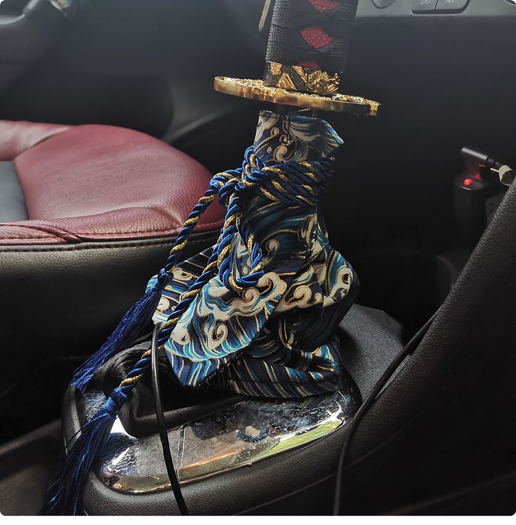 JDM Japanese-style car gear shift cover, manual transmission gear shift cover, popular cross-border product, car interior decoration, national trend