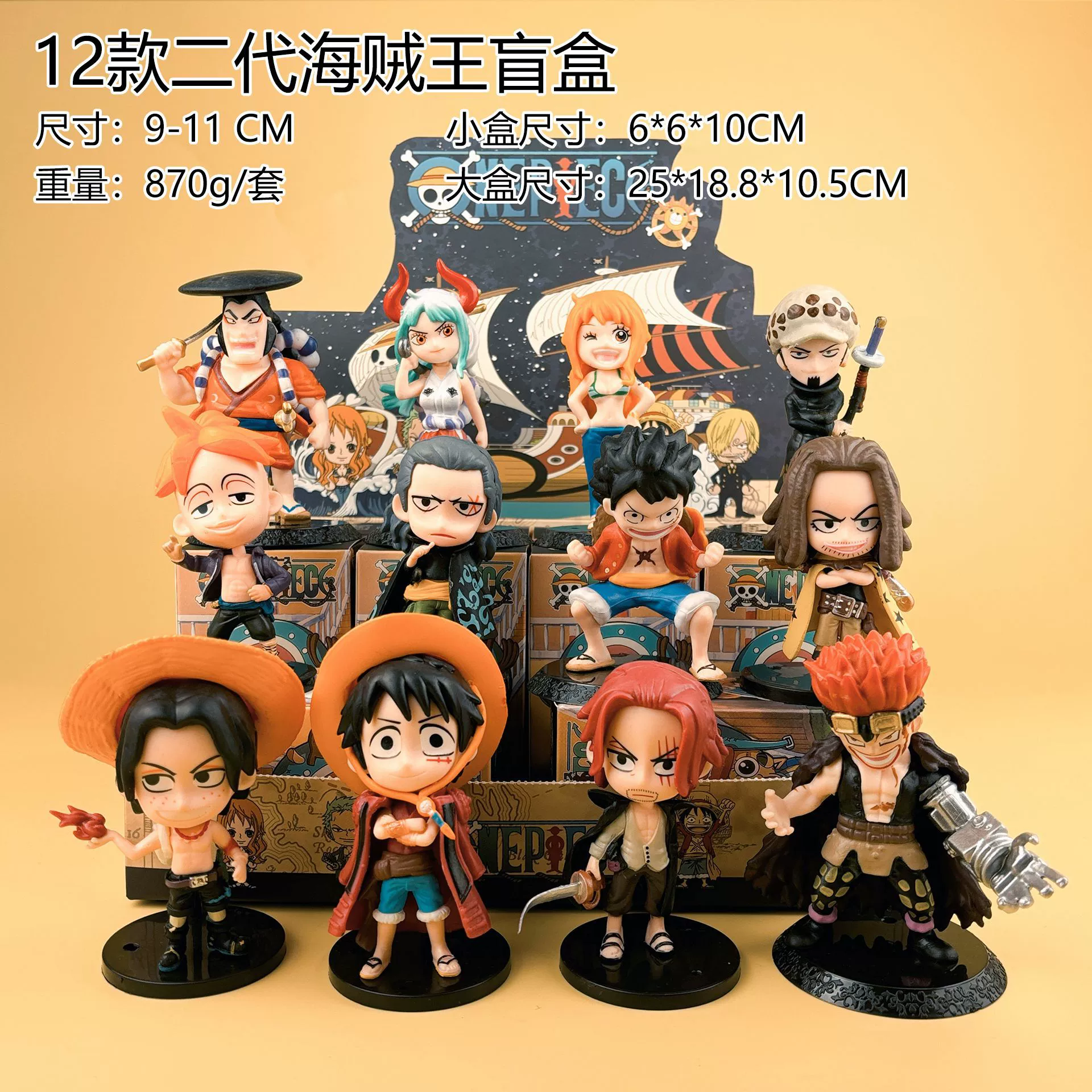 Спот мгновенная доставка фигурка One Piece слепая коробка Сааб Луффи Зоро Санжи Эйс модель кукла украшения день рождения
