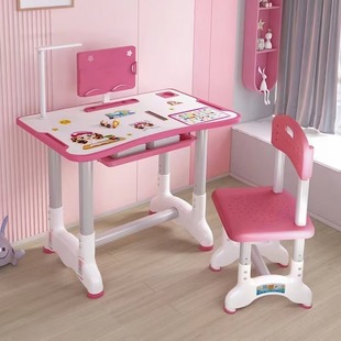 Foreign Trade Wholesale Children's Study Table Set Primary and Secondary School Homework Desks and Chairs Training Class Liftable Writing Desk