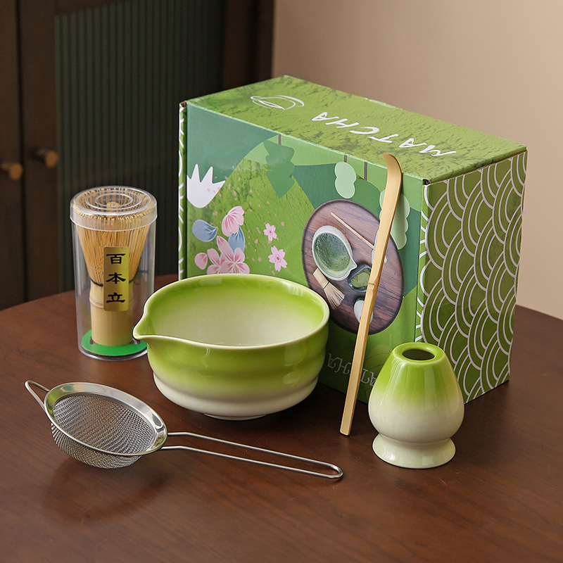 Japonés Matcha tazón Matcha túnica canción té herramientas de pedido taza de té de cerámica taza de té mezclador Matcha cepillo taza de té