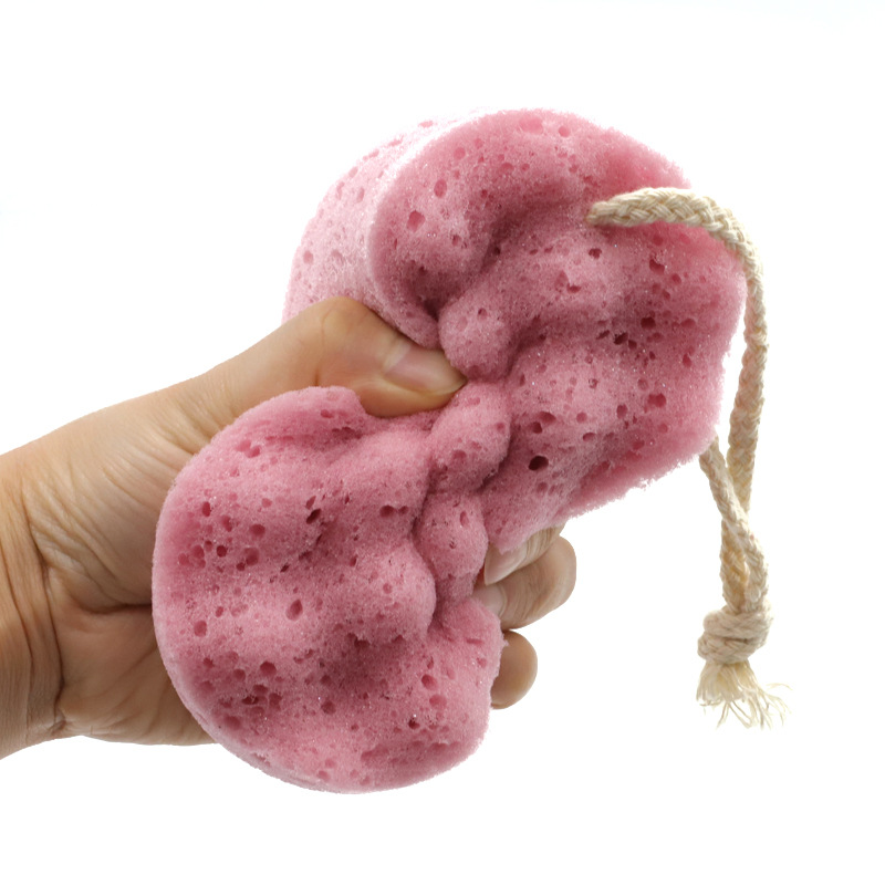 新款纯色沐浴海绵海藻棉成人儿童搓澡神器去角质清洁海绵擦