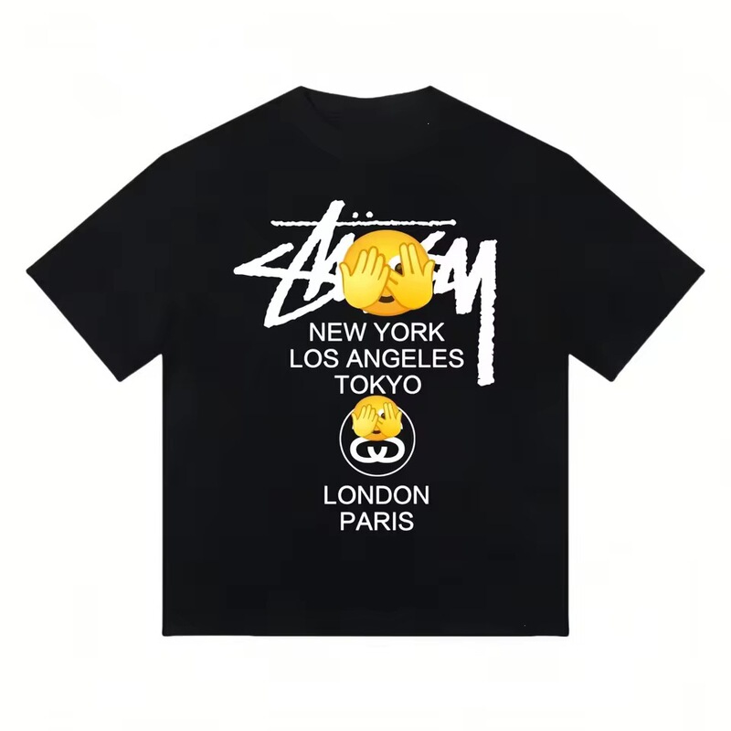 European Size Summer Cotton Casual Comfortable Versatile Heavyweight Unisex Pure Cotton Short-Sleeve T-Shirt