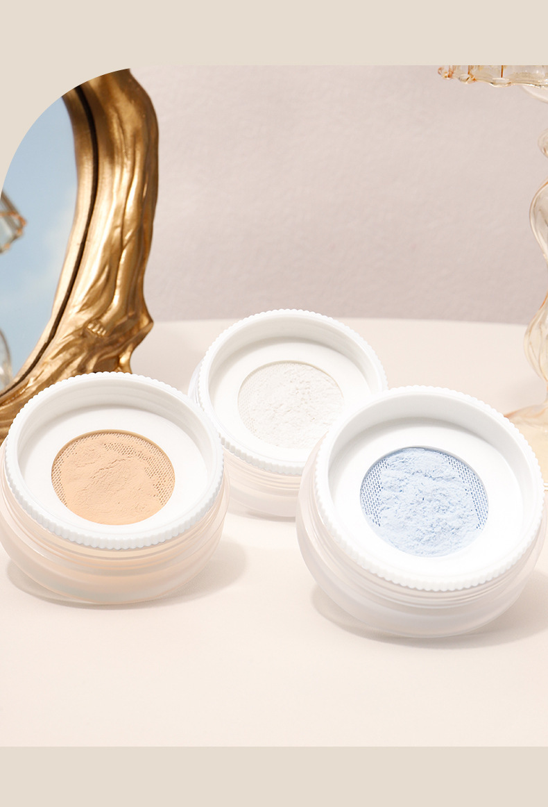 NOVO Cloud Mist Light and Fine Loose Powder is clear, oil-controlling, pore-invisible, long-lasting without clogging, water-resistant and sweat-proof setting powder undefined