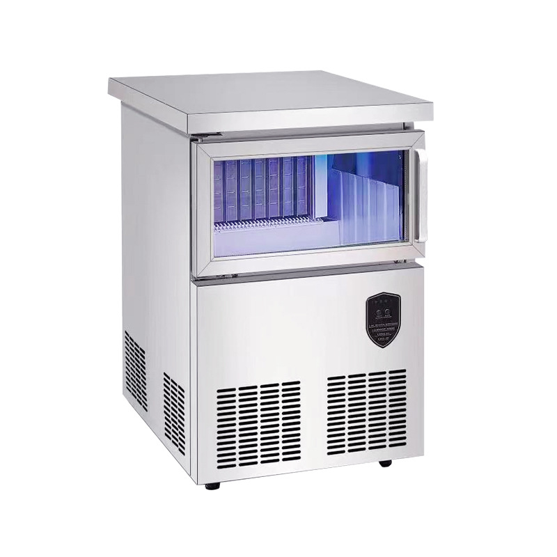 雪崎月牙形制冰机商用奶茶店小型冰块机