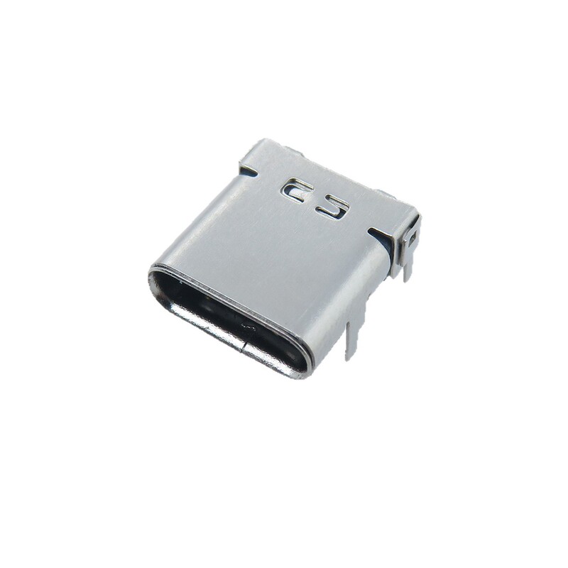 TYPE C24P前插后贴母座双壳垫高CH3.4DIP+SMT板上型双壳8.65 10.0|undefined