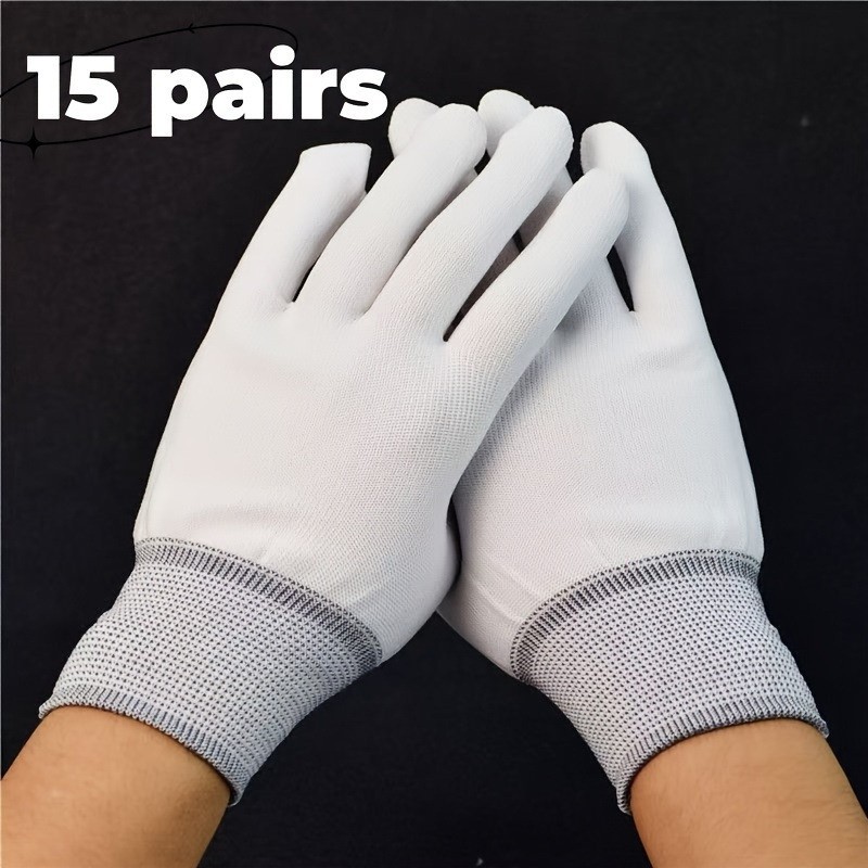 그레이 손목 나일론 장갑 [15켤레]