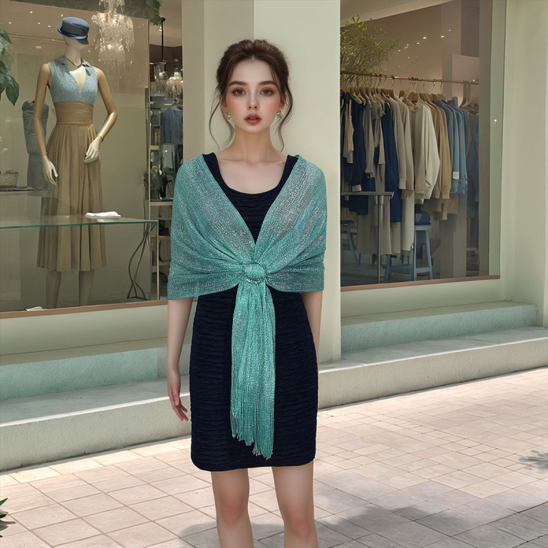 레이크 블루 실버 리본 버클