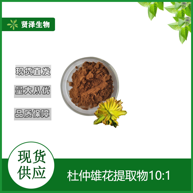 杜仲雄花提取物 规格10:1 杜仲雄花粉 1KG起批 贤泽生物 现货供应