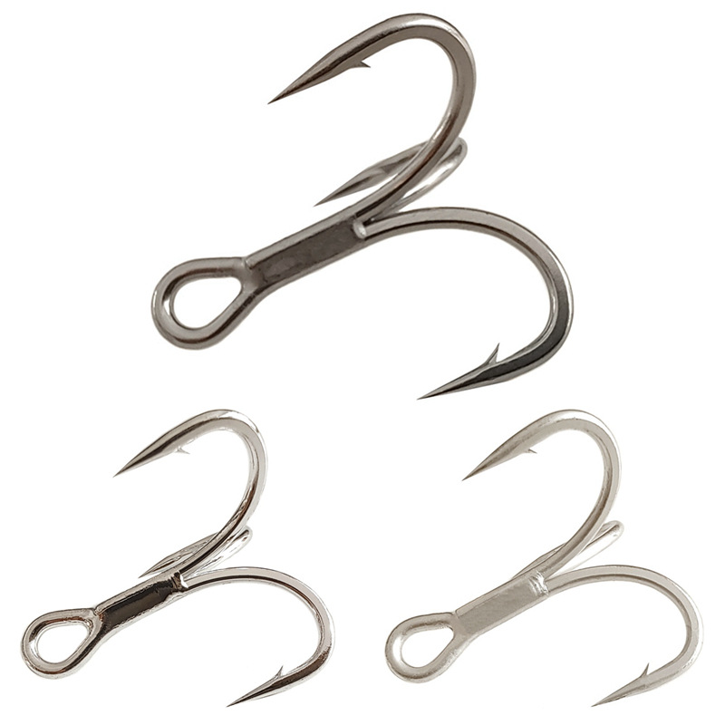 游山玩水 BT663 Four times enhanced K three-book hook K 鱤 鱤 bass dumb tin 6066-4x-np new rust-proof
