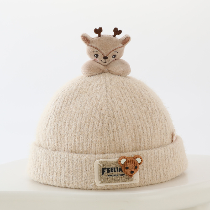 Sombreros para bebés otoño y invierno lindo super lindo pequeño mes de edad Sombreros de primavera y otoño para bebés y bebés de hombres y mujeres gorras de piel de melón