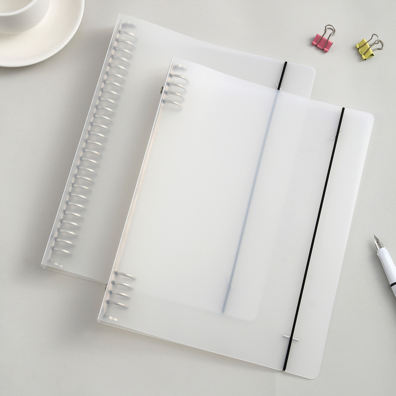 Source Factory A4 Loose-Leaf Book A5 Detachable Multi-Hole Clip Pp File Storage Student Note Shell Loose-Leaf Replacement Core