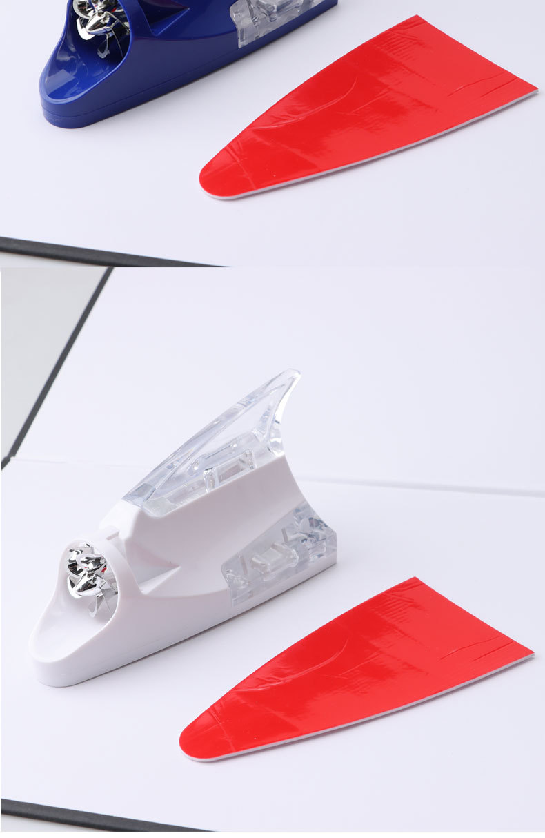 New Wind-Powered Light with Shark Fin Design, Flashing Anti-Rear Collision Warning Light, Wind-Powered Decorative Light, Car Exterior Modification Accessories