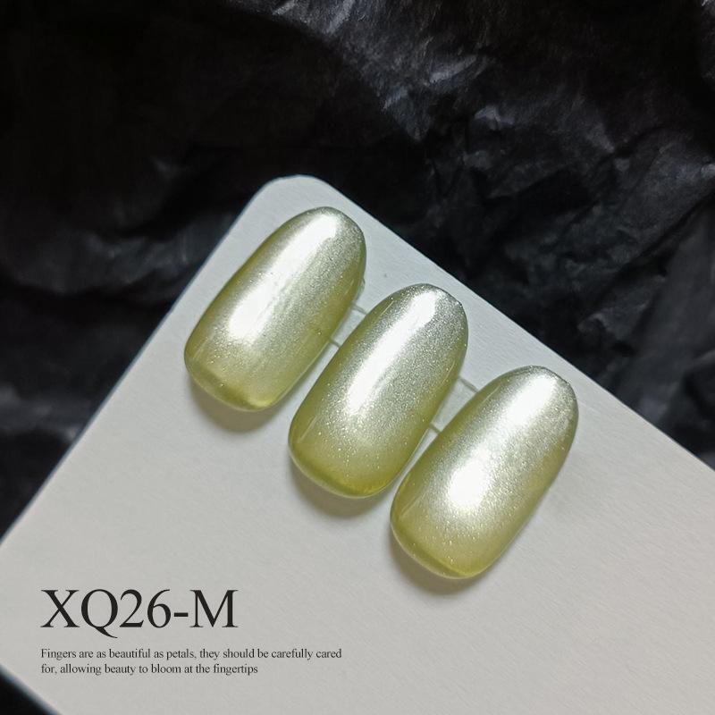 新款16色星光乐园猫眼甲油胶套装美甲店专用玻璃珠猫眼美甲光疗胶|undefined