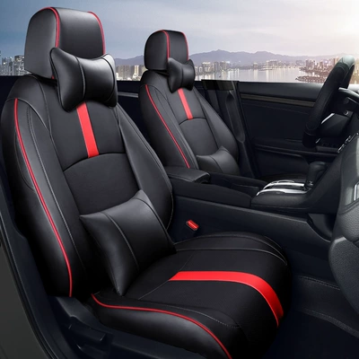 Wear-Resistant Full Leather Seat – Modelə uyğun (Original) oturacaq örtükləri - black-and-red-deluxe-edition-16-21-exex-llxsprottouring