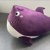 抖音同款鲨紫 鲨鱼和蜜蜂毛绒玩具Shark and Bee创意公仔睡觉抱枕|ms