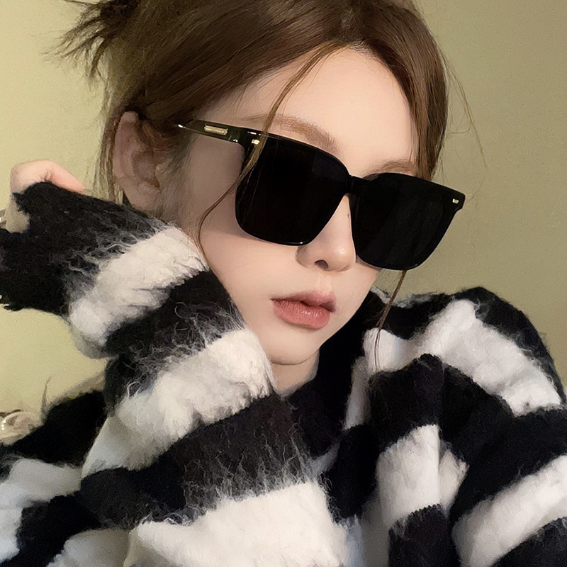 Gm Sunglasses Women's Trendy High-end Sense Ins Generous Frame Round Face Slimming Polarized Sunscreen Sunglasses Men's Driving Glasses Gm Sunglasses Women's Trendy High-end Sense Ins Generous Frame Round Face Slimming Polarized Sunscreen Sunglasses Men's Driving Glasses