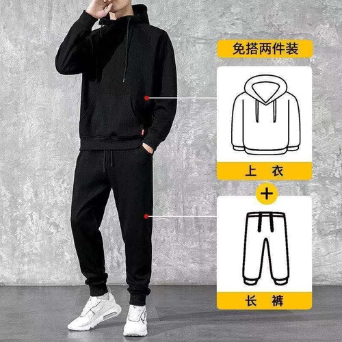 Wholesale Autumn/Winter New Men's Hooded Sweatshirt Trendy Brand Padded Thick Long Sleeve Men's Jacket