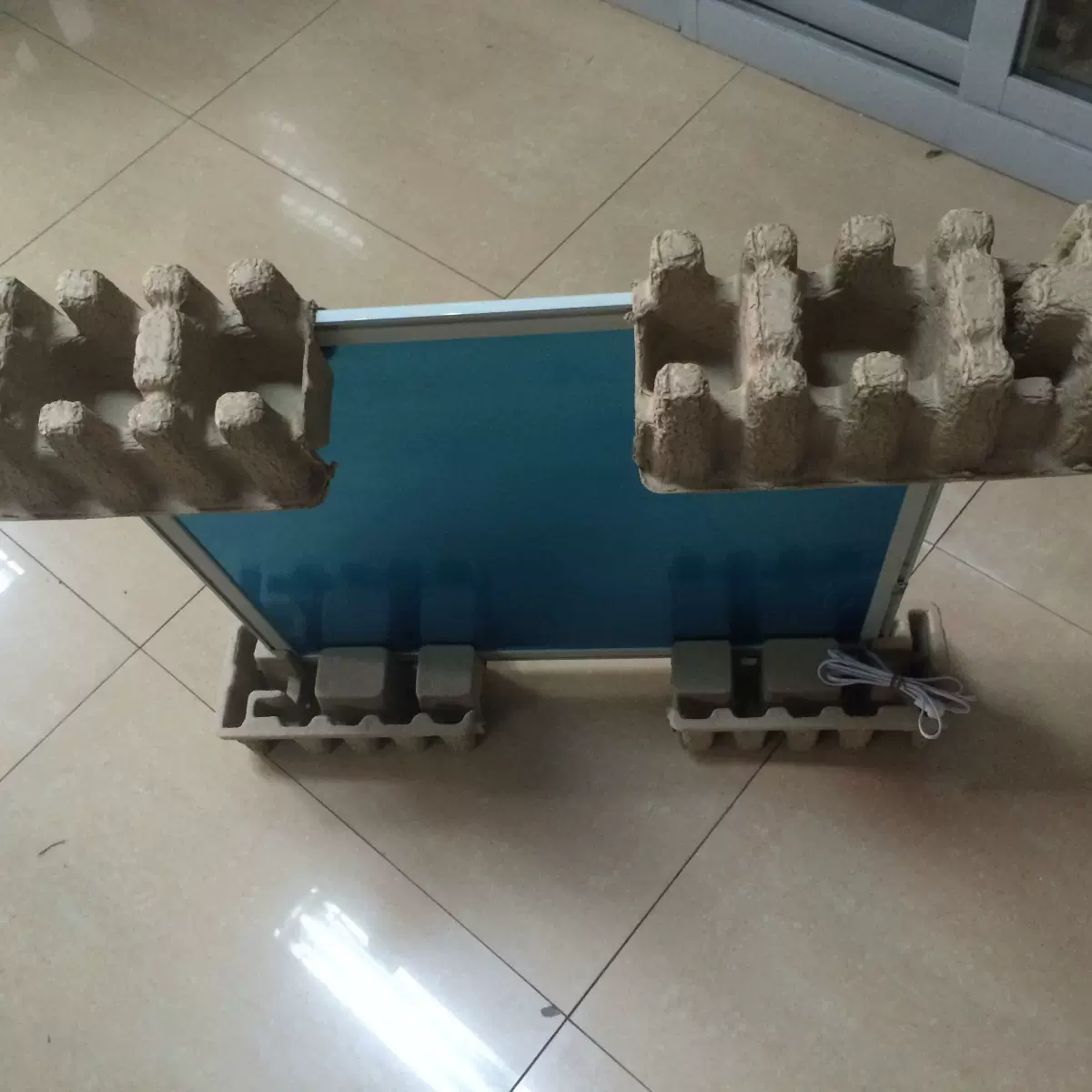 显示器纸托环保纸浆托定位缓冲内托可降解纸浆模塑减震耐摔纸浆托