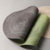 Round European -style cotton gauze cushion coat fruit pads insulation home anti -slip table decoration tableware pad