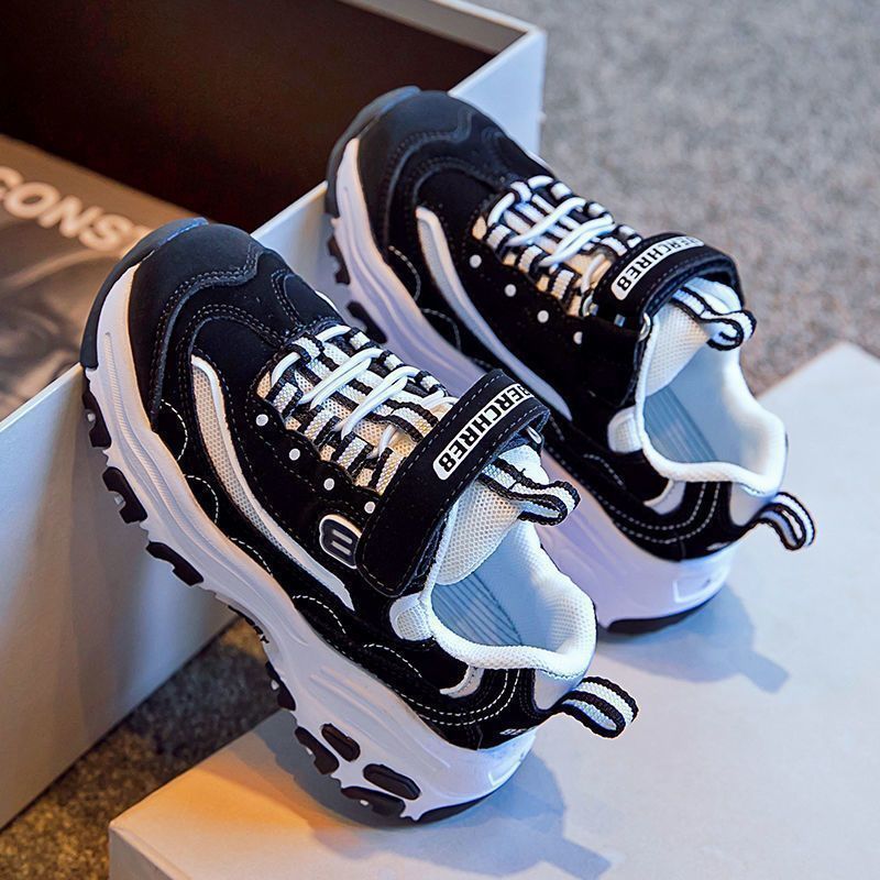 儿童运动鞋女2025新款秋冬款时尚百搭软底熊猫鞋女ins子男童潮牌