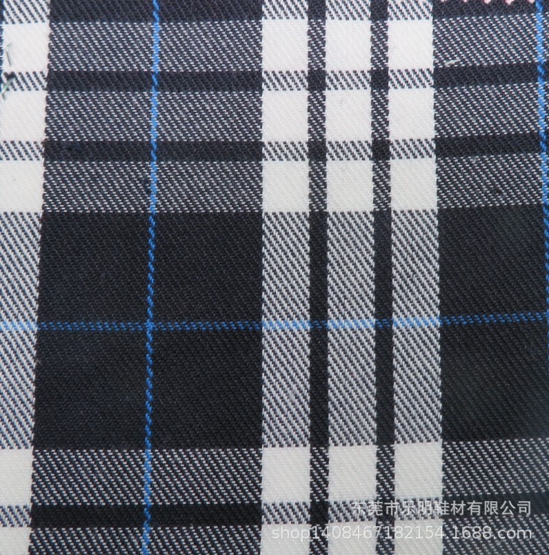 GB1021色织TR苏格兰格子适用鞋子帽子服装布料