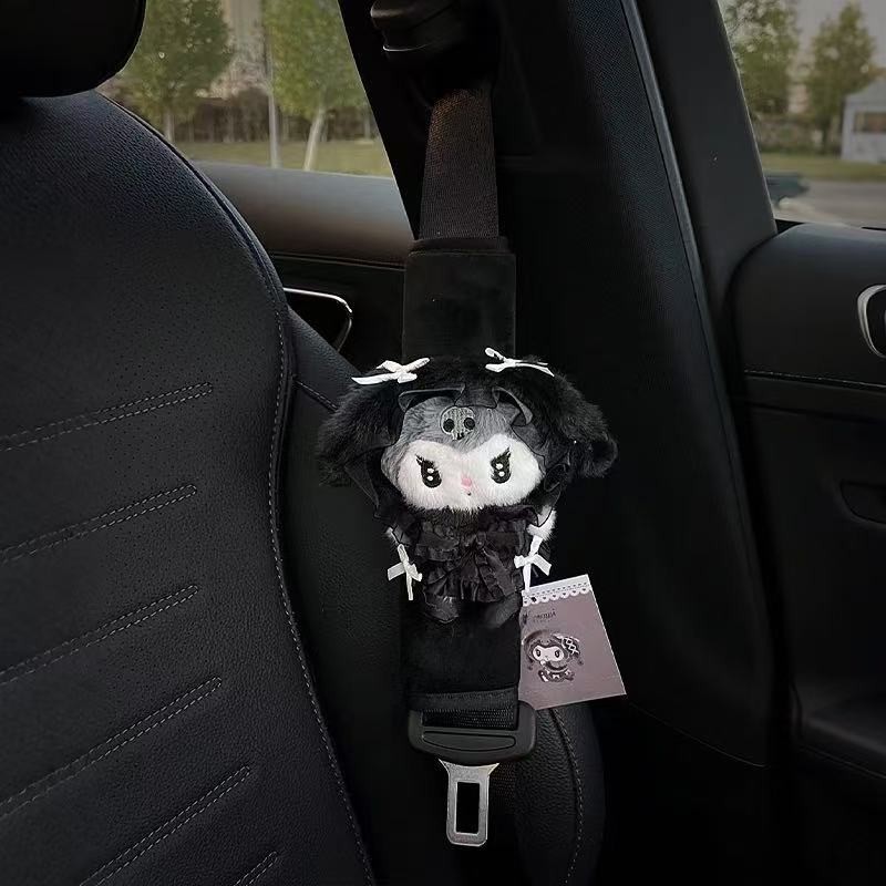 Car Decorative Ornaments, Cute Cartoon Car Seat Belt Shoulder Covers, Protective Covers, Soft Anti-Strangle Covers, Car Dolls
