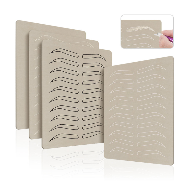 Color-free Practice Leather Embroidered Leather Rubber Student Practice Leather Color-free Eyebrow Eyes Lip Rubber Fake Leather Silicone Leather