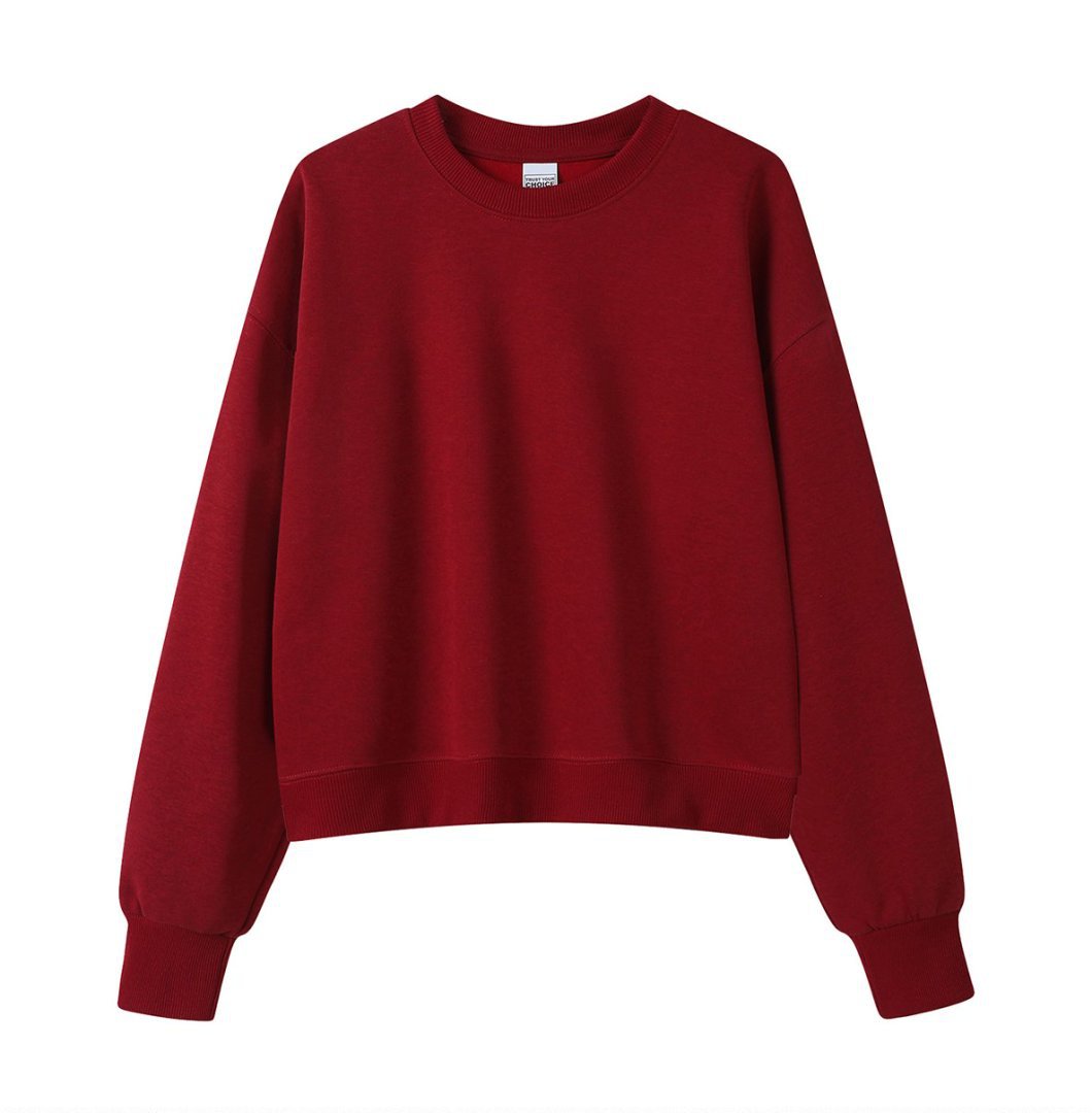 Marca de moda de color sólido con capuchón de plata, camiseta corta de hombro para mujeres otoño y invierno pesado 450g con camiseta con capuchón cálida y casual