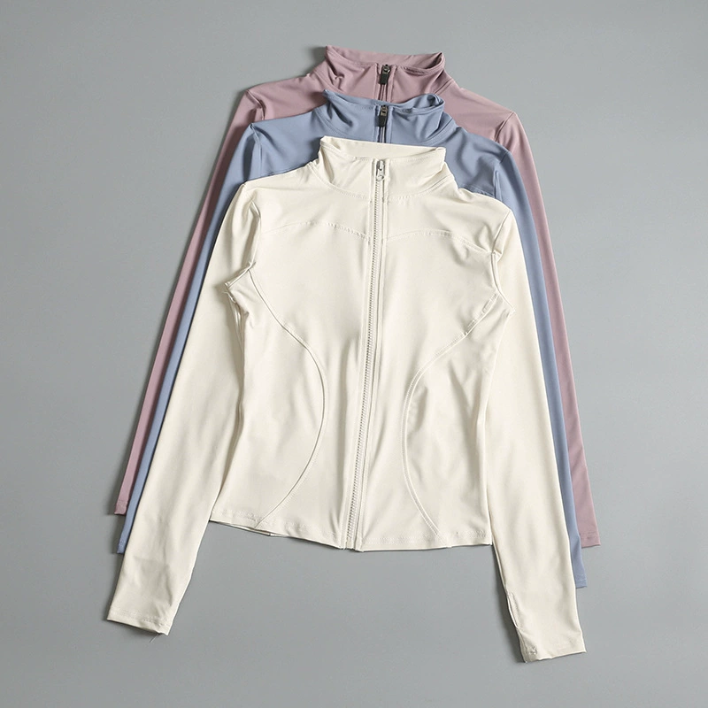 Куртка для фитнеса, женская летняя облегающая, быстросохнущая, защита от солнца, тонкий топ с длинными рукавами, профессиональная одежда для бега, спортивных тренировок, йоги
