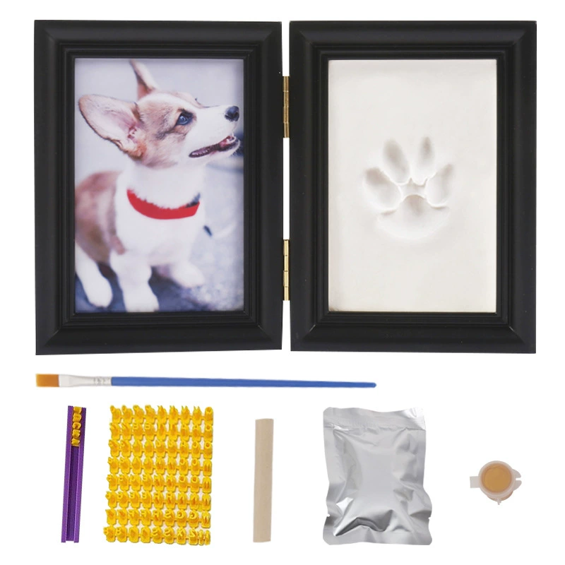 Ink pad from natural wood, commemorative photo frame, pet, cats and dogs, handmade, (Cross-border trading), wholesale