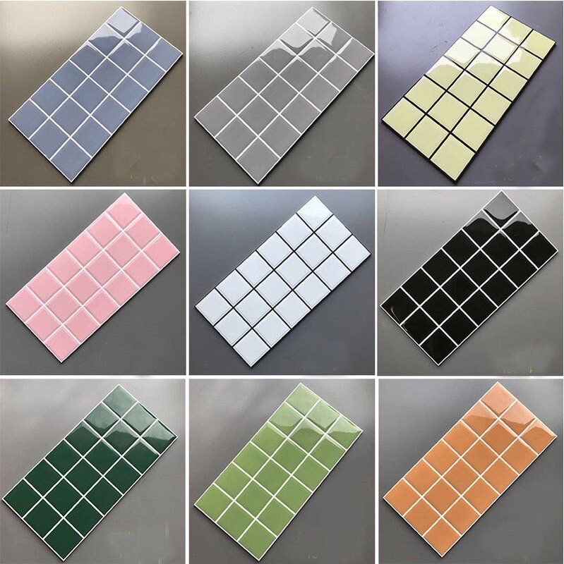 Tile solid color plaid wall tile 300x600 Bathroom Kitchen Bathroom Blue Green yellow gray Pink bread tile floor tile