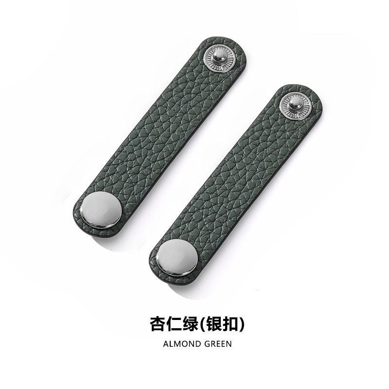 D-55 almond green silver buckle/2