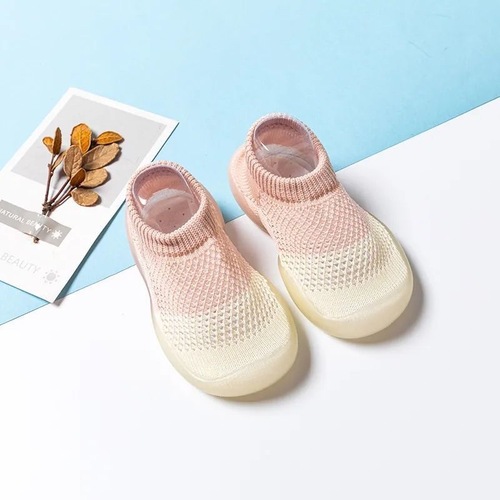 Baby shoes soft bottom anti-slip infant learning to walk shoes summer ice silk breathable sandals for boys and girls, with floor socks shoes