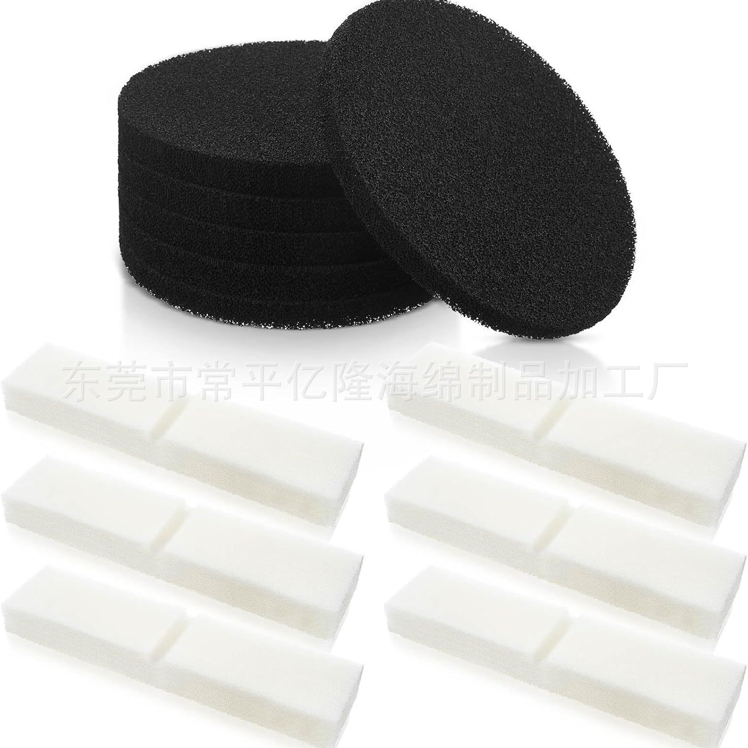 跨境适用Fluval FX4 FX5 FX6白色海绵过滤垫水族箱泡沫过滤垫