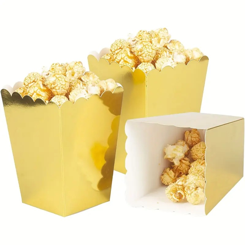 Caja de palomitas de maíz de grado alimenticio al por mayor transfronterizo para llevar caja de papas fritas cuadrada pollo plegable