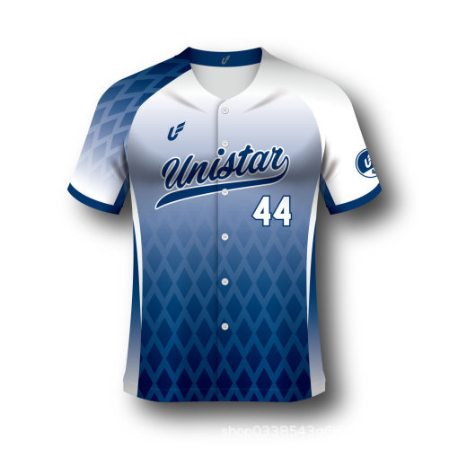 UNISTAR  短袖儿童款成人款男热升华棒球服