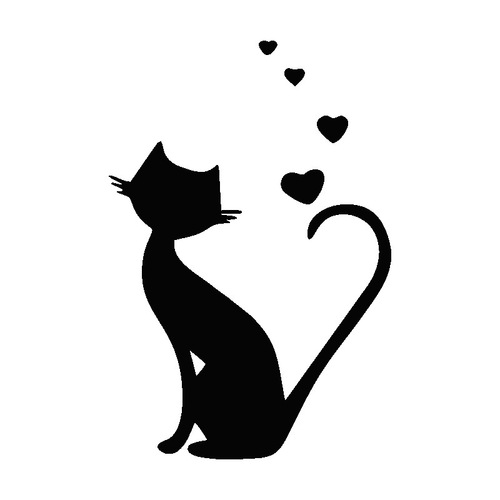 Cute Cat Car Sticker Motorcycle Personality Creative Laser Cartoon Kitten Window Decor Sticker