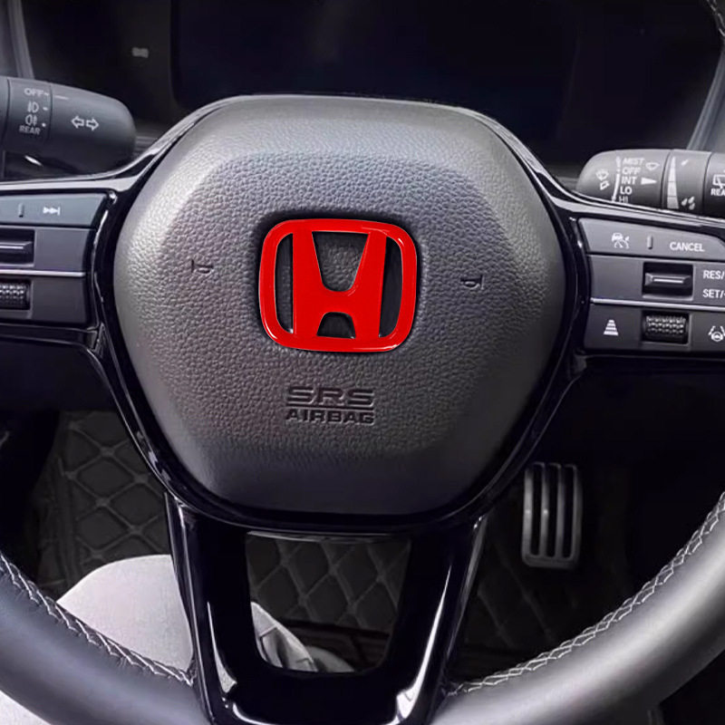 Accord 11Th Generation, 8Th Generation Civic Car Logo, Fit, Cr-V, Fengfan, Jade, Odyssey, Type R Steering Wheel Emblem, Black