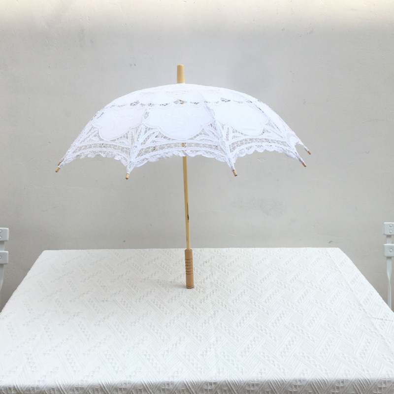 Outdoor travel photography wedding photography props artistic studio Seaside Photography children's creative transparent lace umbrella umbrella