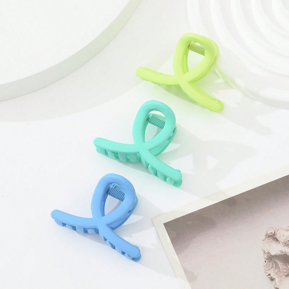 3-piezas pequeño tamaño clip helado mate niña niños mini lindo color horquilla roto pelo tiburón clip transfronterizo