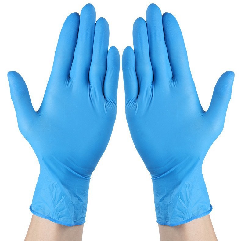 安富利一次性丁腈手套蓝色食品级加厚耐用厨房洗碗专用100只/盒